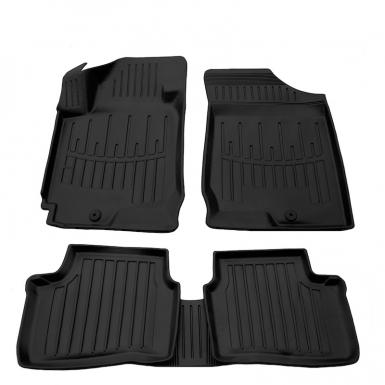 Комплект 3D килимків в салон автомобіля KIA Ceed (ED) (2006-2012) 1 кліпса на водійському
