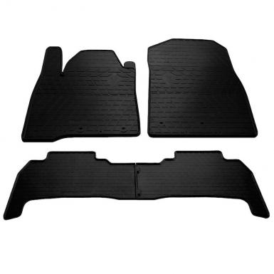 Комплект гумових килимків в салон автомобіля Lexus LX 570 2008- (design 2016)