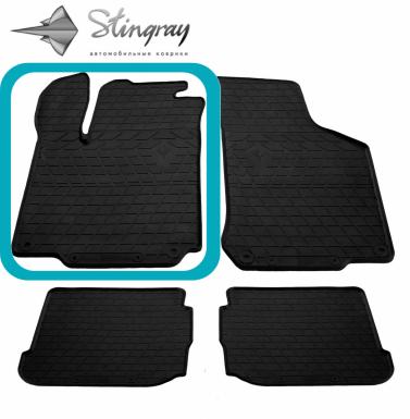 Водійський резиновый килимок Seat Toledo II 1999- кліпса Owal