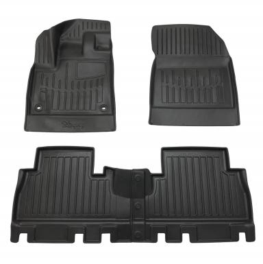 Комплект 3D килимків в салон Peugeot Rifter (2018-...) (with armrest)