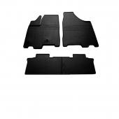 Комплект гумових килимків в салон автомобіля Toyota Sienna III 2010- (4 шт)
