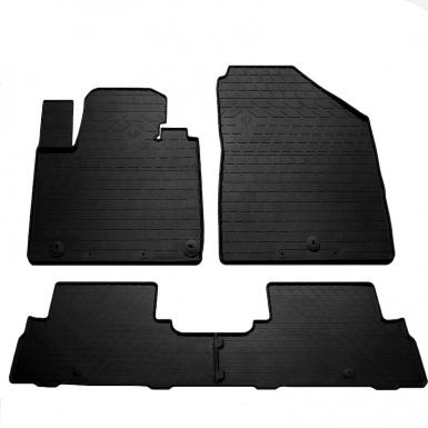 Комплект гумових килимків в салон автомобіля Kia Sorento 2015-