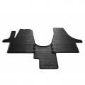 Комплект гумових килимків в салон автомобіля Volkswagen T5 (1+1) 2003-