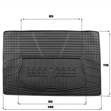 Килимок в багажник поліуритановий універсальний UNI-TRUNK TPE BOOT L size 1400x1100mm