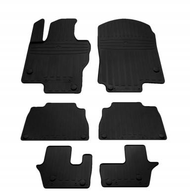 Комплект гумових килимків в салон автомобіля Mercedes Benz X167 GLS 2019- (6 шт)